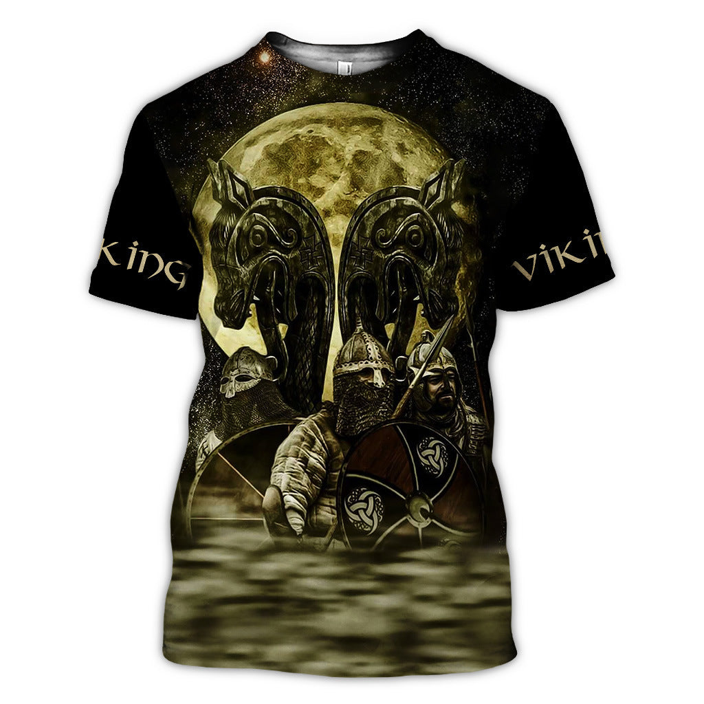 Viking printed T-shirt 3D digital