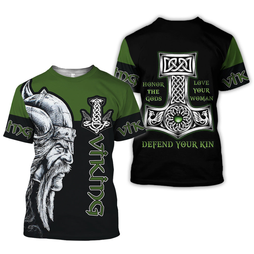 Viking printed T-shirt 3D digital