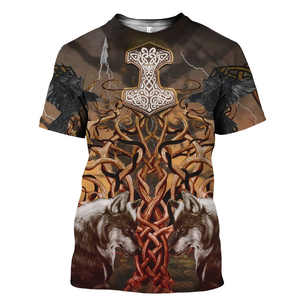 Viking printed T-shirt 3D digital