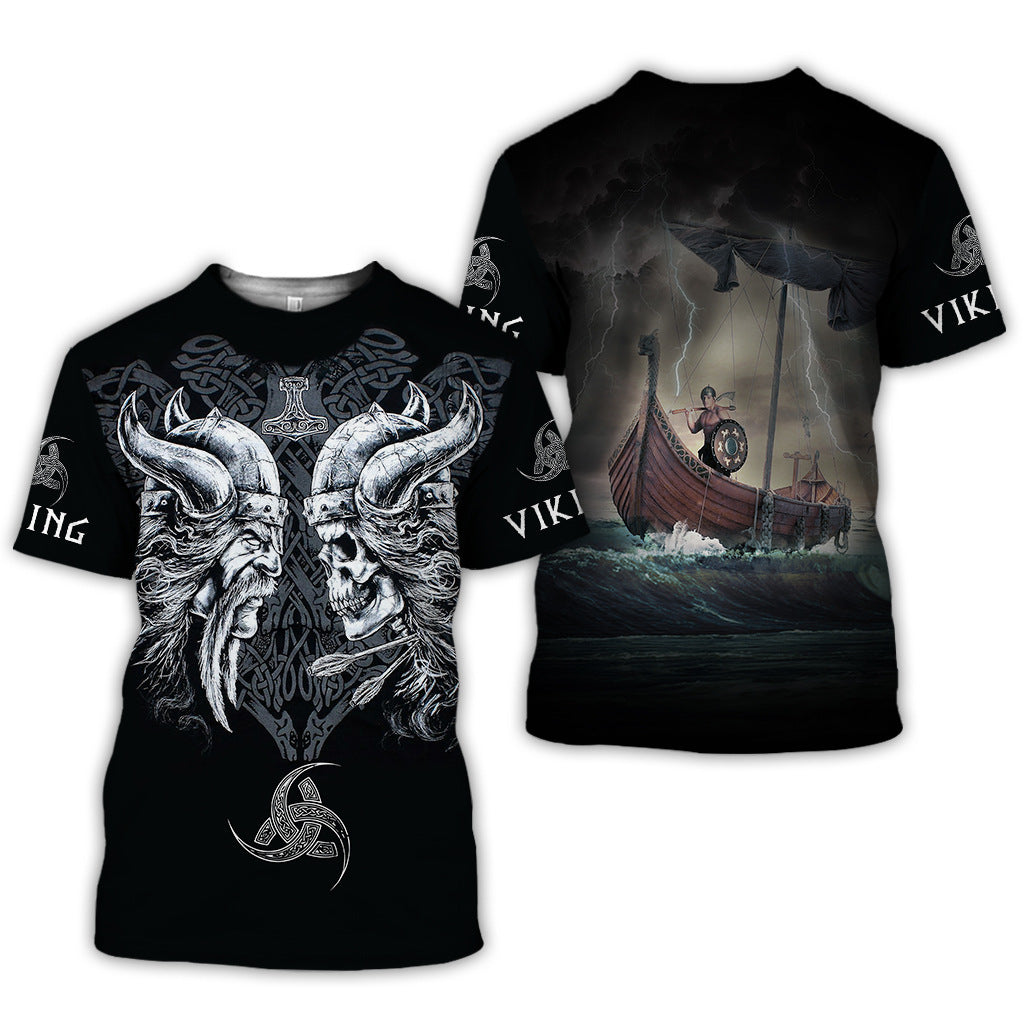 Viking printed T-shirt 3D digital