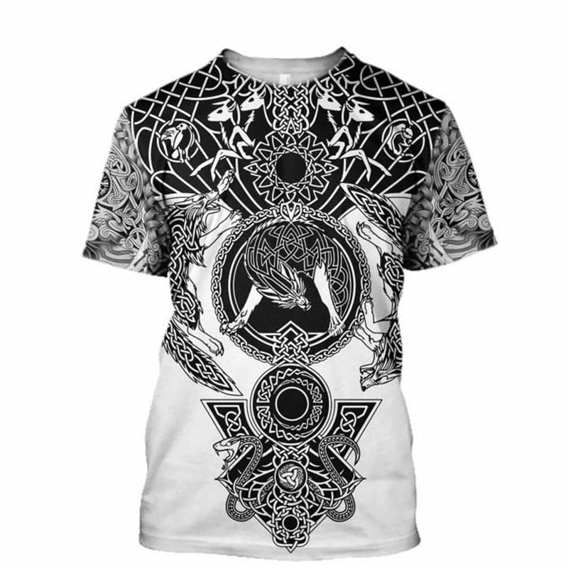 Viking printed T-shirt 3D digital