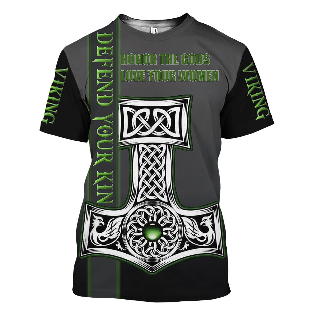 Viking printed T-shirt 3D digital