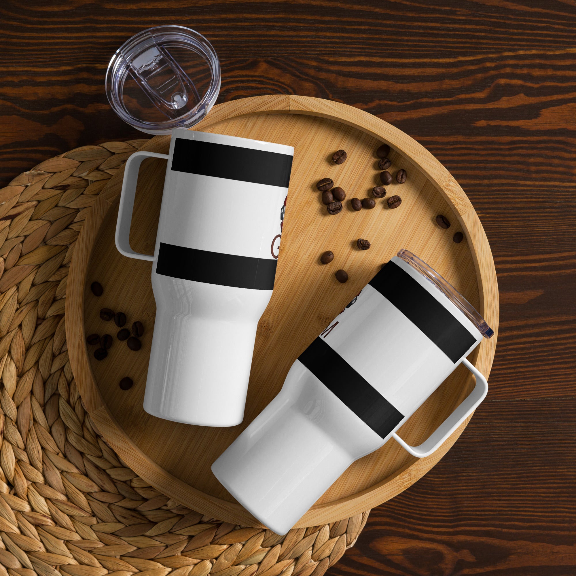 Reisebecher mit Griff Junior Schröder Gym Logo