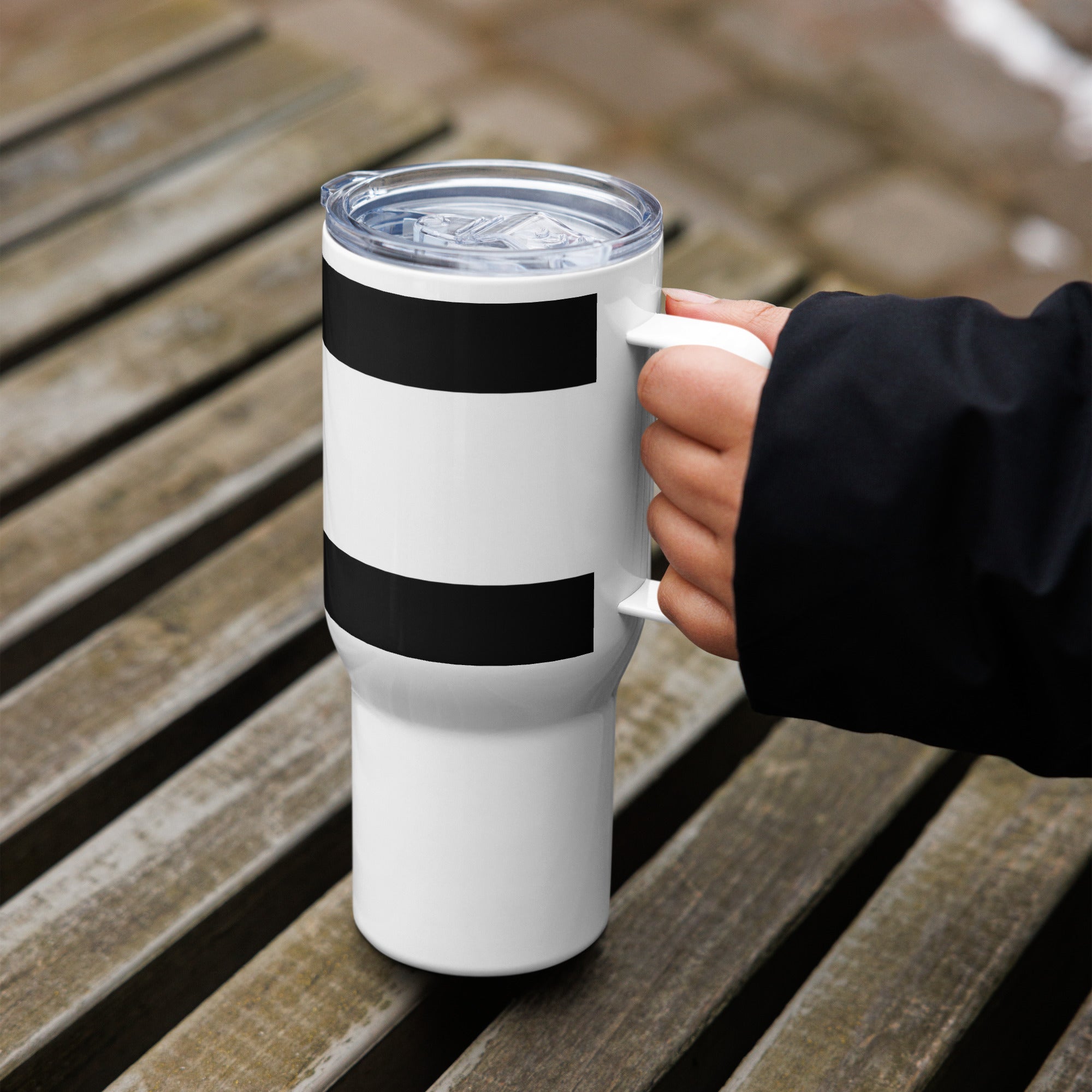 Reisebecher mit Griff Junior Schröder Gym Logo