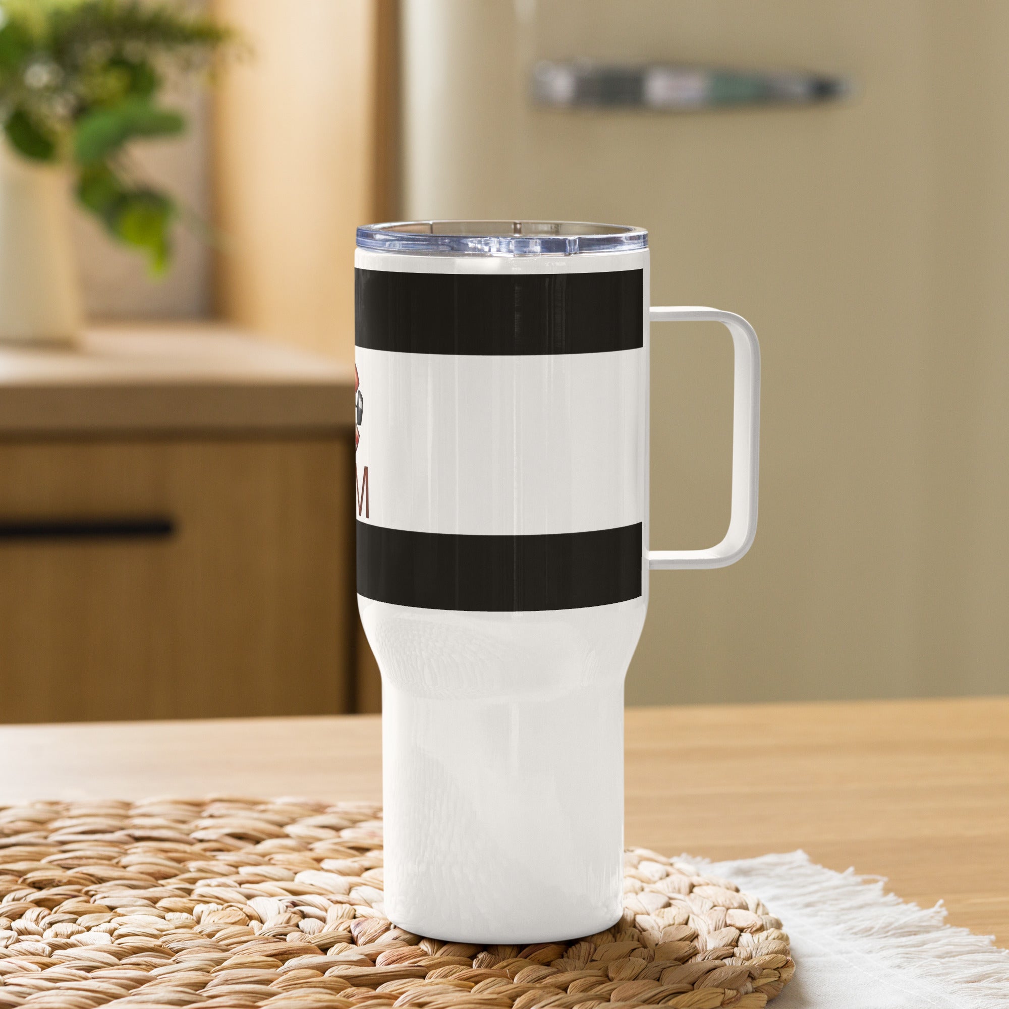 Reisebecher mit Griff Junior Schröder Gym Logo