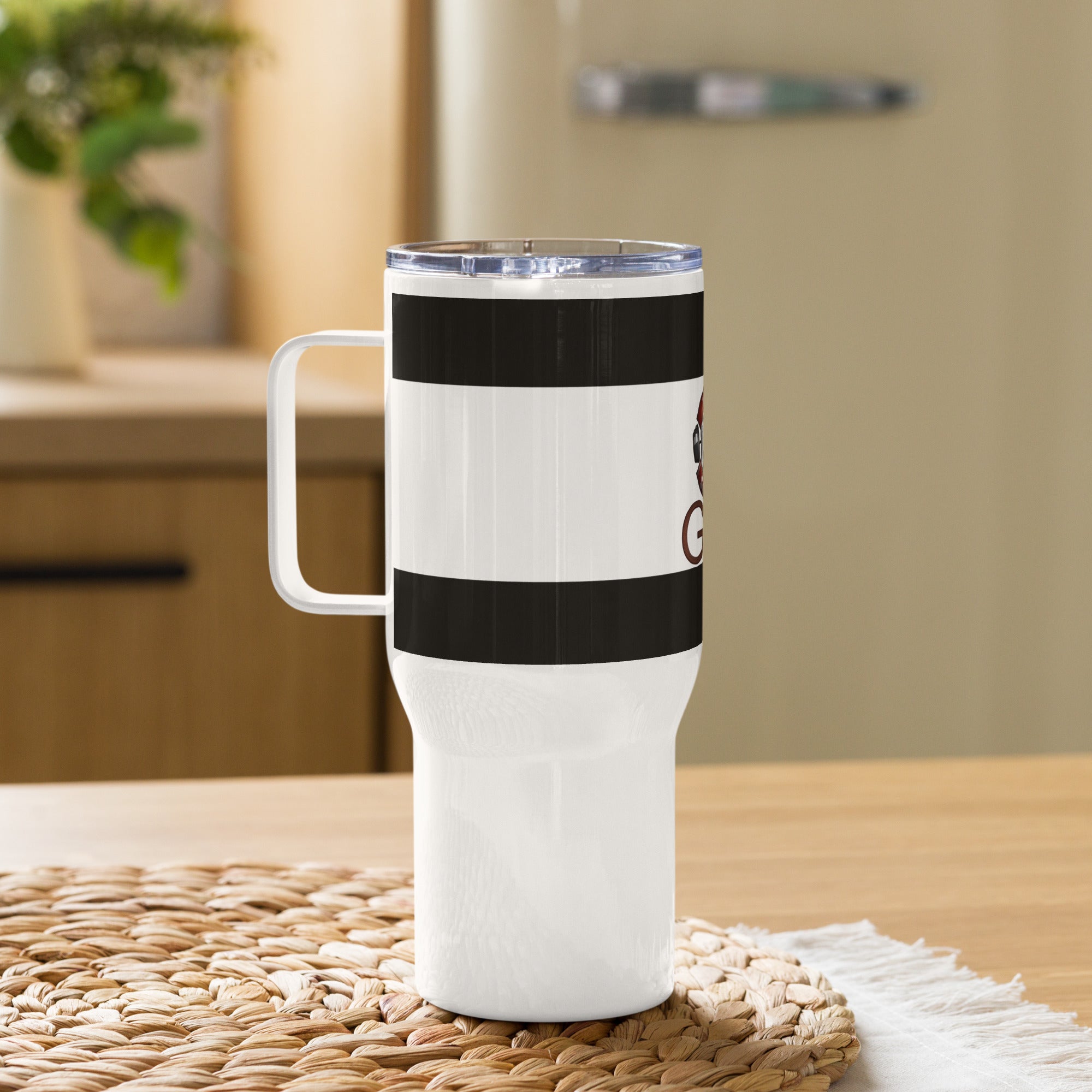 Reisebecher mit Griff Junior Schröder Gym Logo