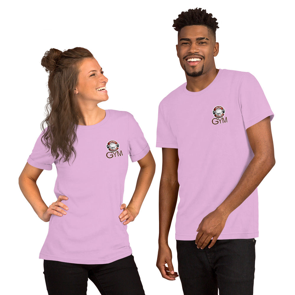 Unisex-T-Shirt mit Junior Schröder Gym Logo Vorne und Hinten