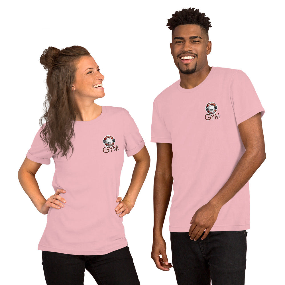 Unisex-T-Shirt mit Junior Schröder Gym Logo Vorne und Hinten