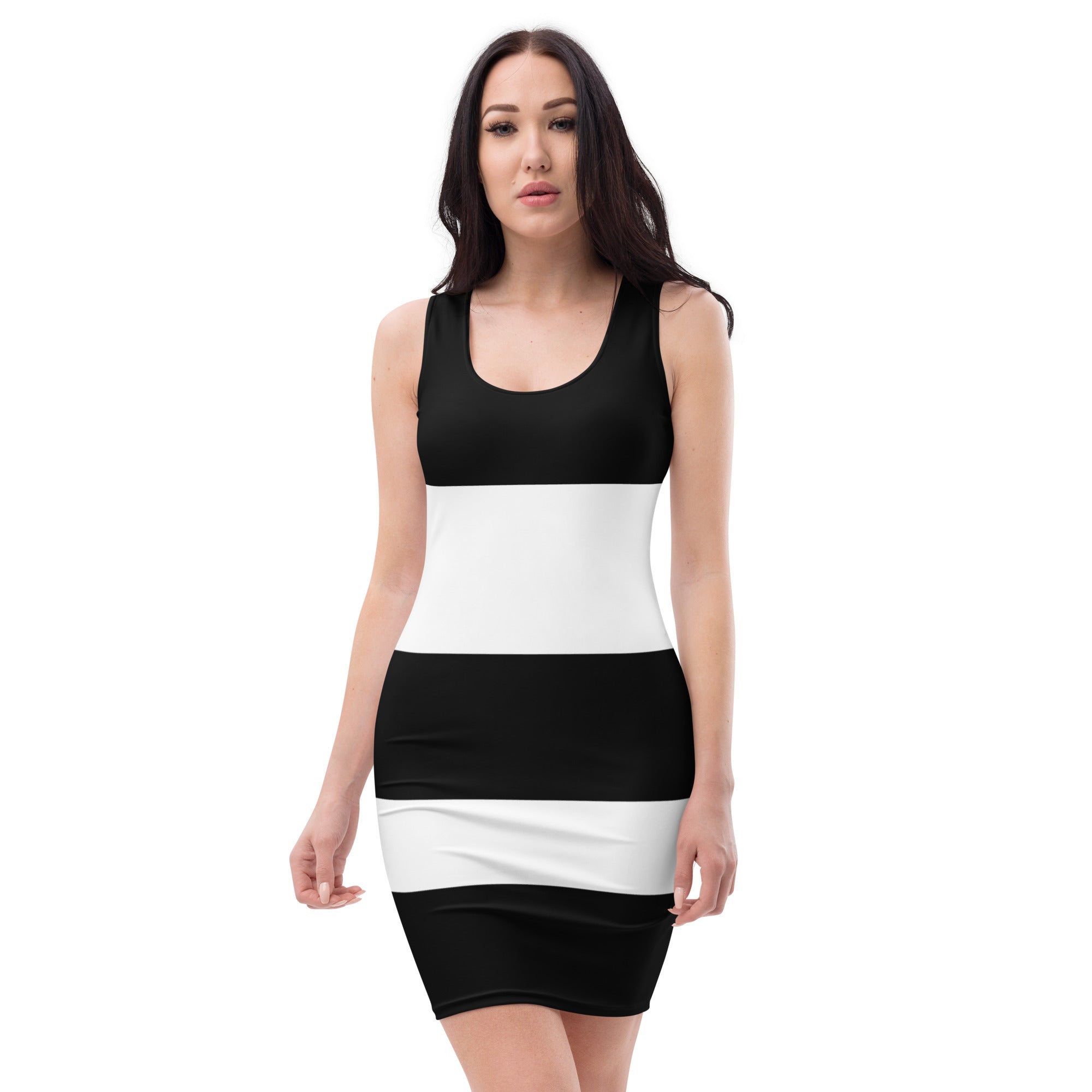 Nordic Creation Kleid Schwarz/Weiss