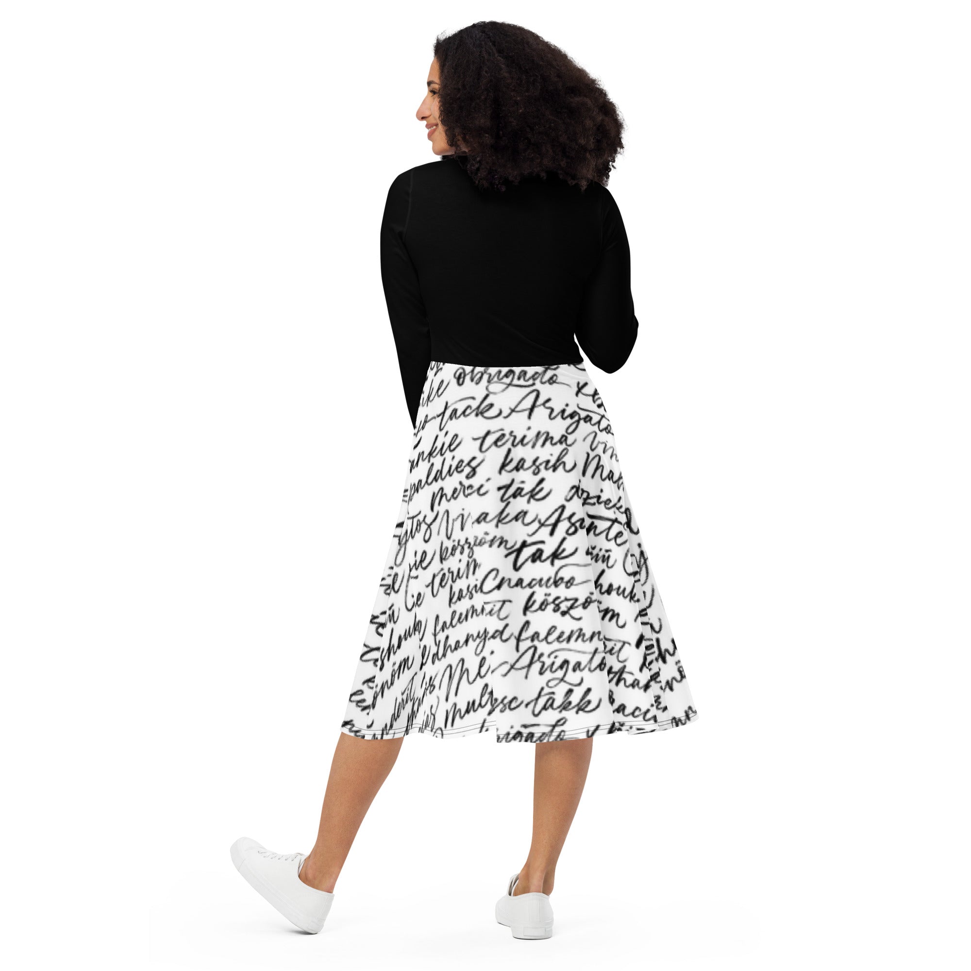 Nordic Creation Langärmliges Midikleid