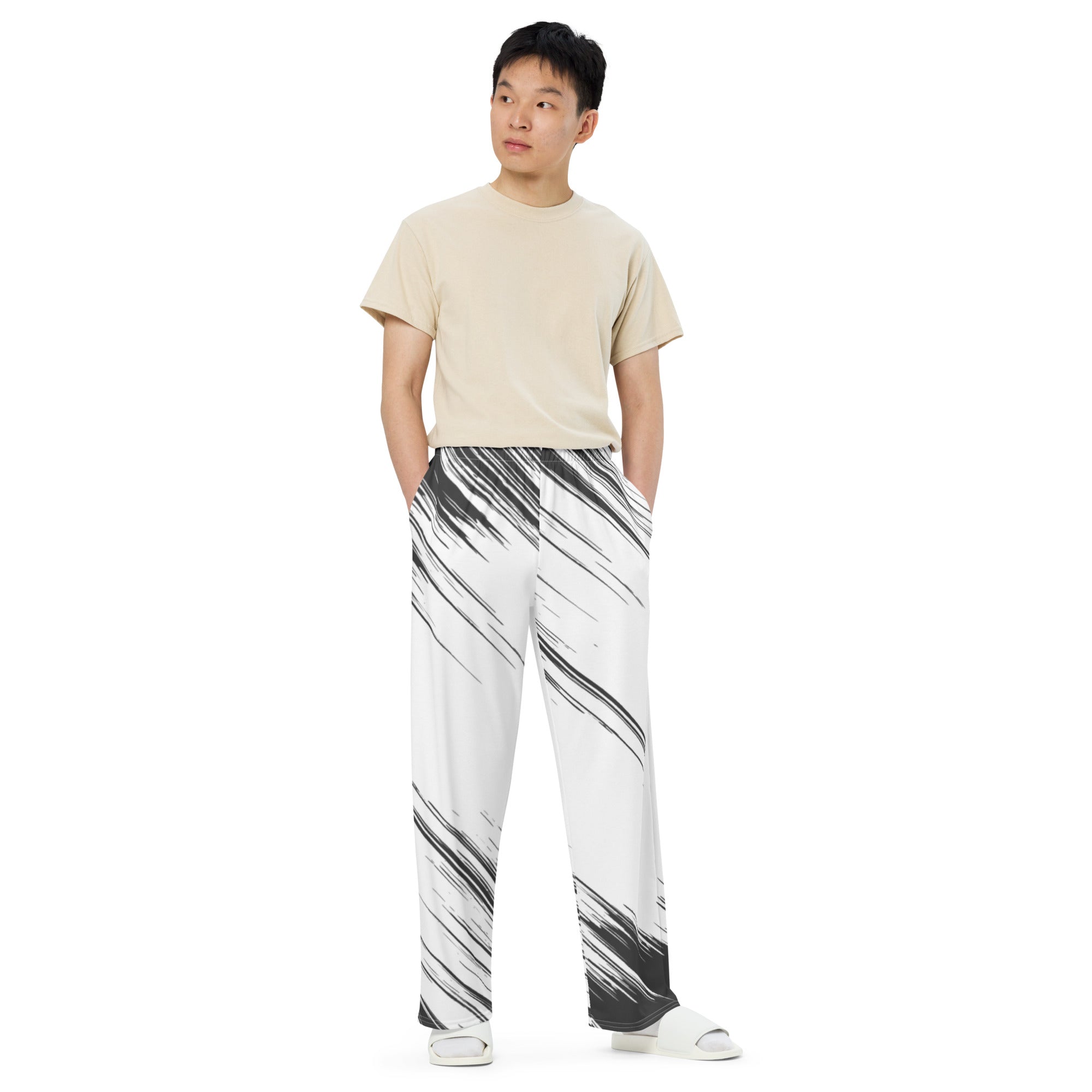 Unisex-Hose mit weiten Beinen