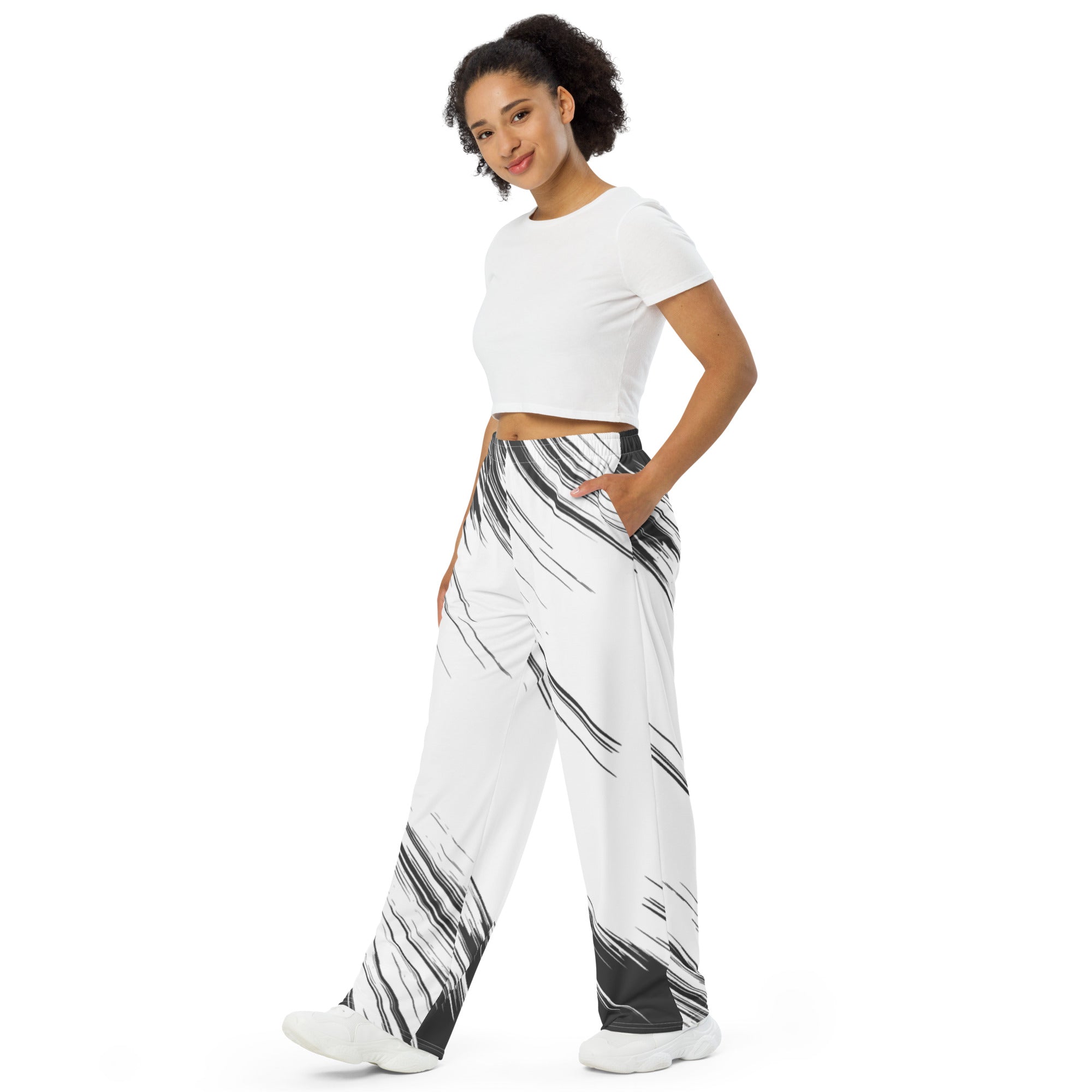 Unisex-Hose mit weiten Beinen