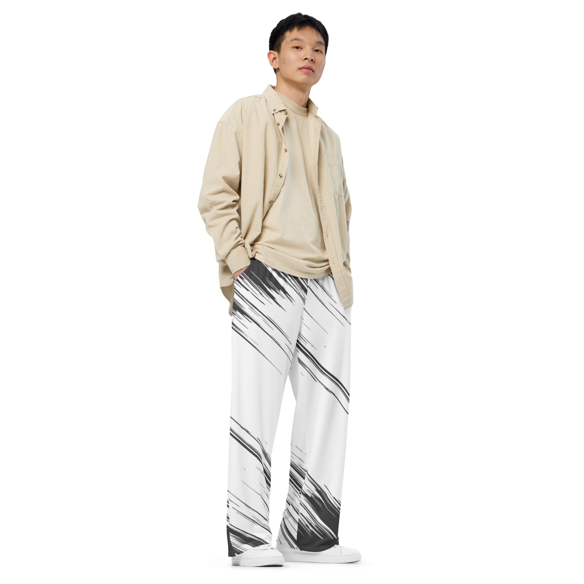 Unisex-Hose mit weiten Beinen