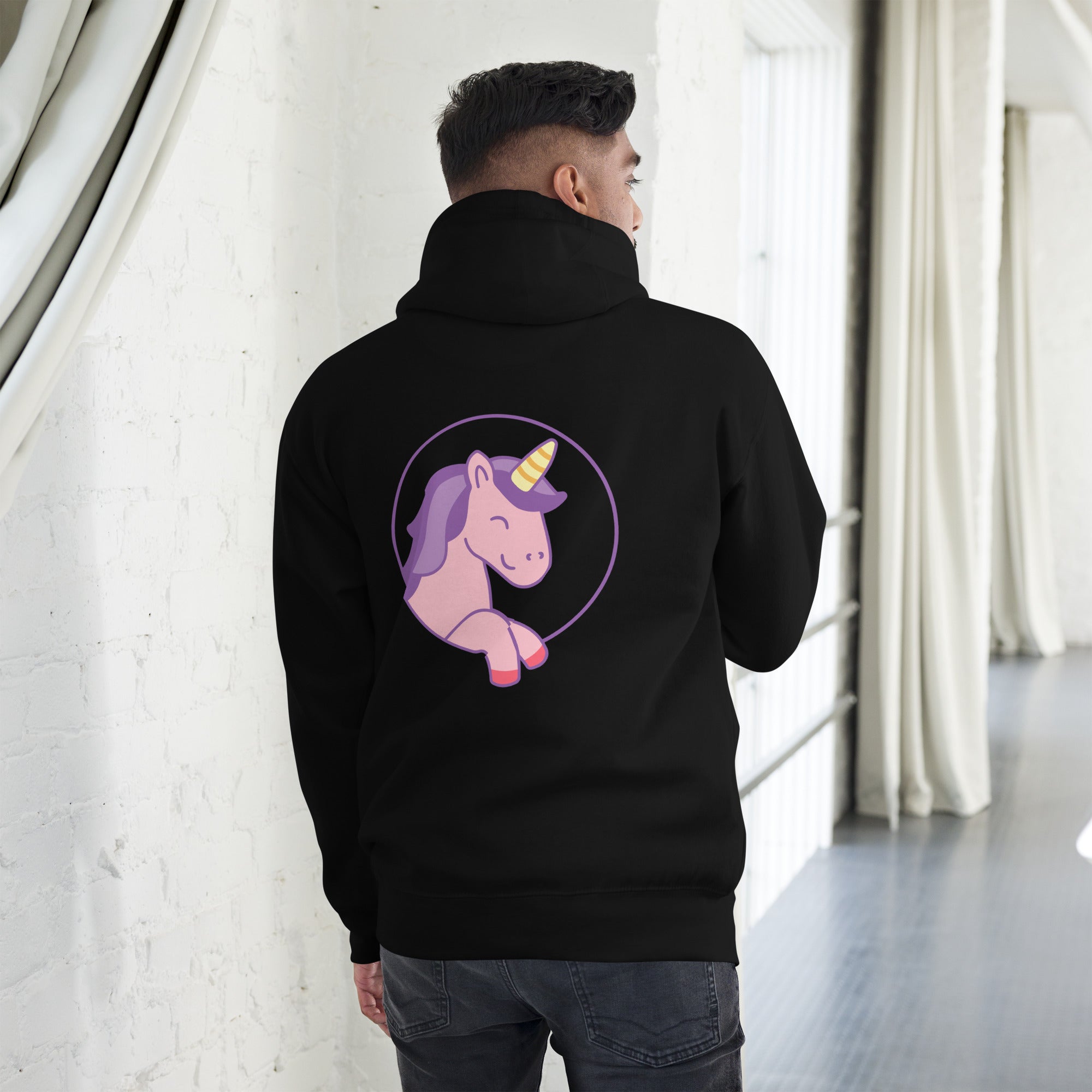 Unisex-Kapuzenpullover Einhorn