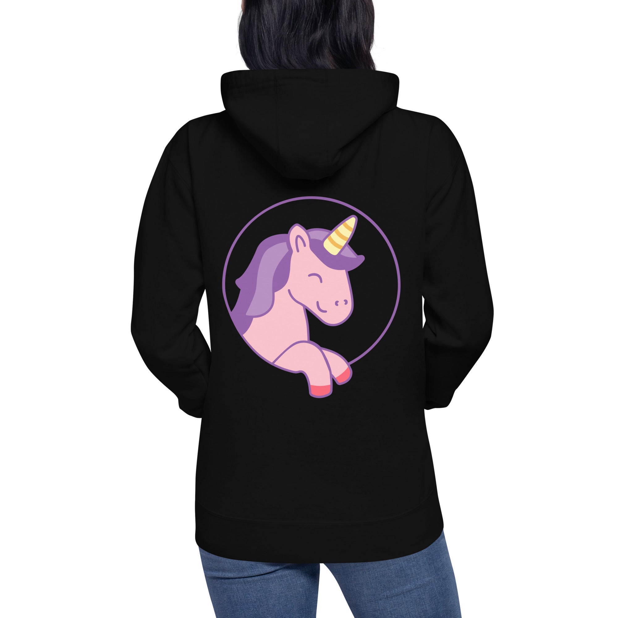 Unisex-Kapuzenpullover Einhorn