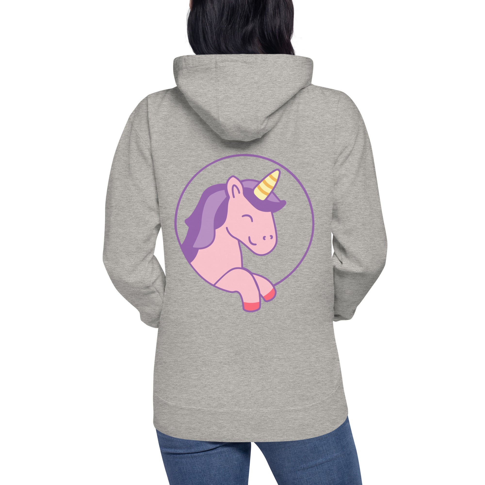 Unisex-Kapuzenpullover Einhorn