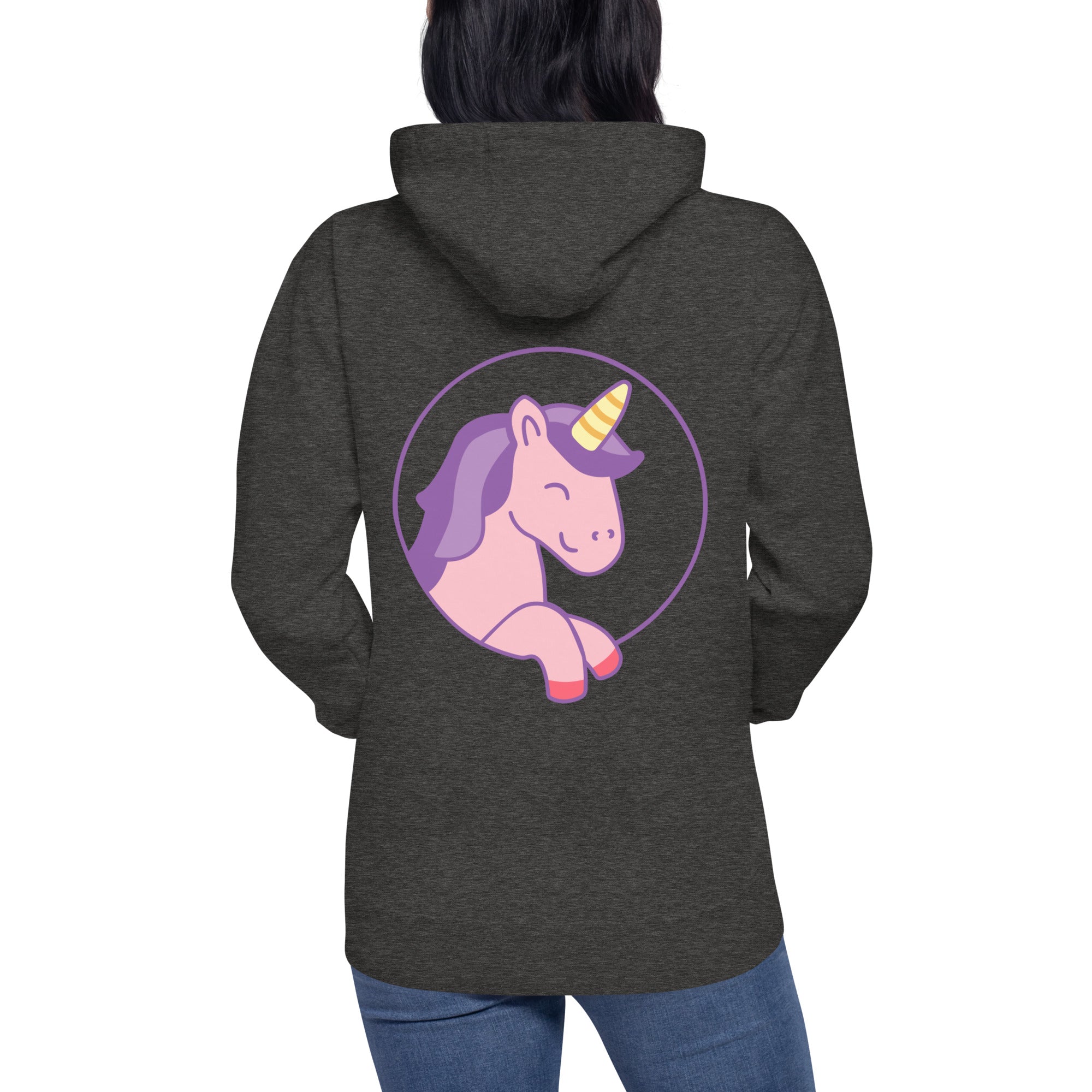 Unisex-Kapuzenpullover Einhorn