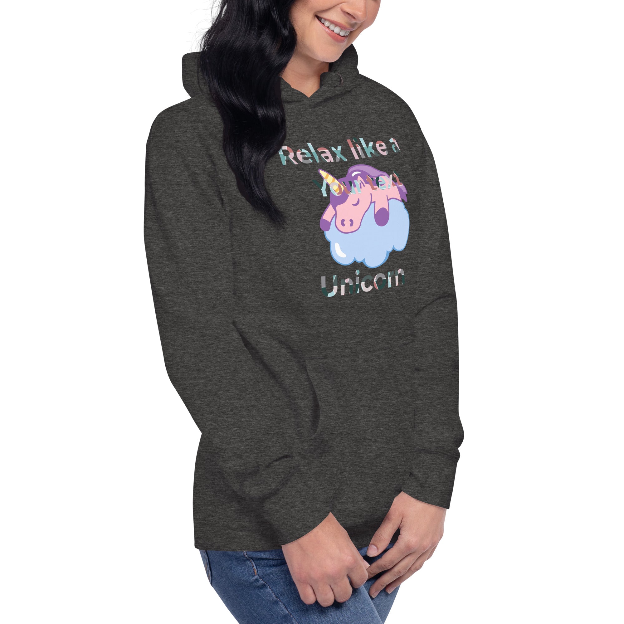 Unisex-Kapuzenpullover Einhorn