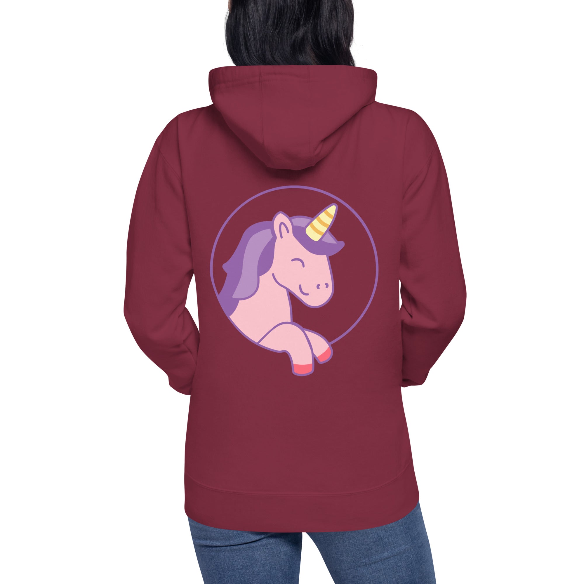 Unisex-Kapuzenpullover Einhorn