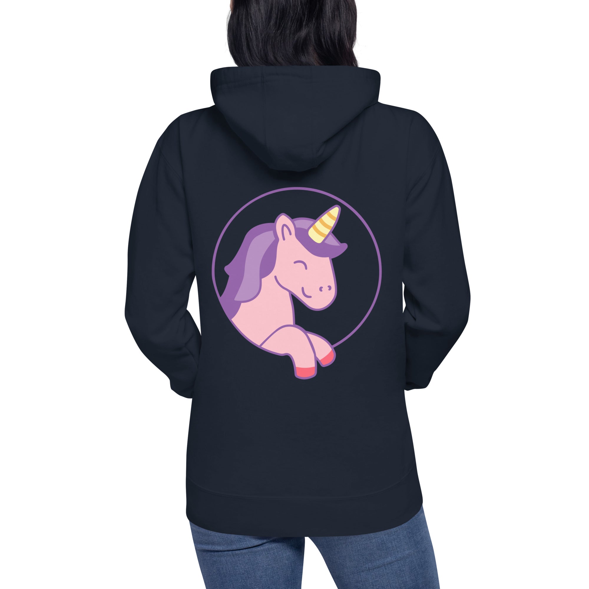 Unisex-Kapuzenpullover Einhorn