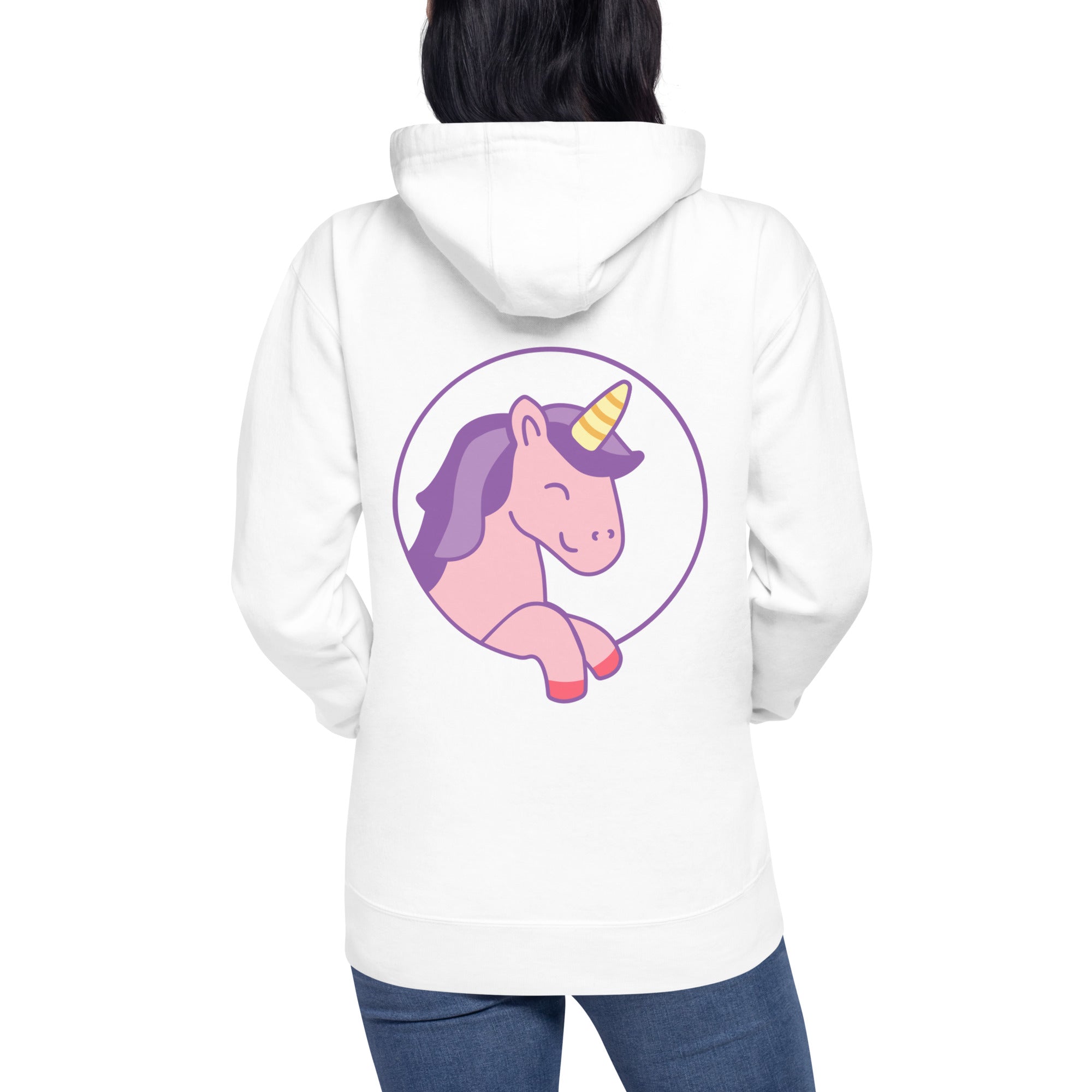 Unisex-Kapuzenpullover Einhorn